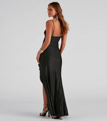 Clarisse Formal Side Ruffled Dress